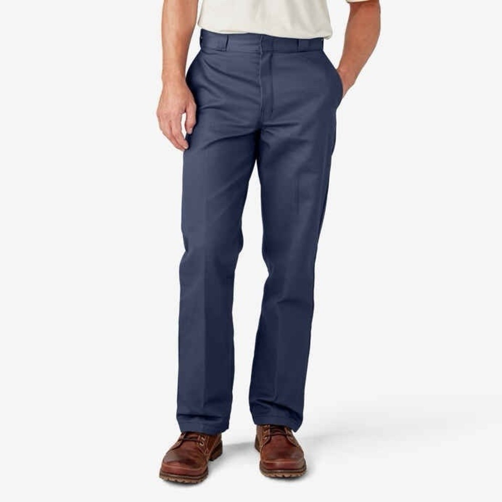 Dickies 874 Mens 34x32 Navy Work Pants Original Fit Flex Straight NWT - Picture 1 of 10